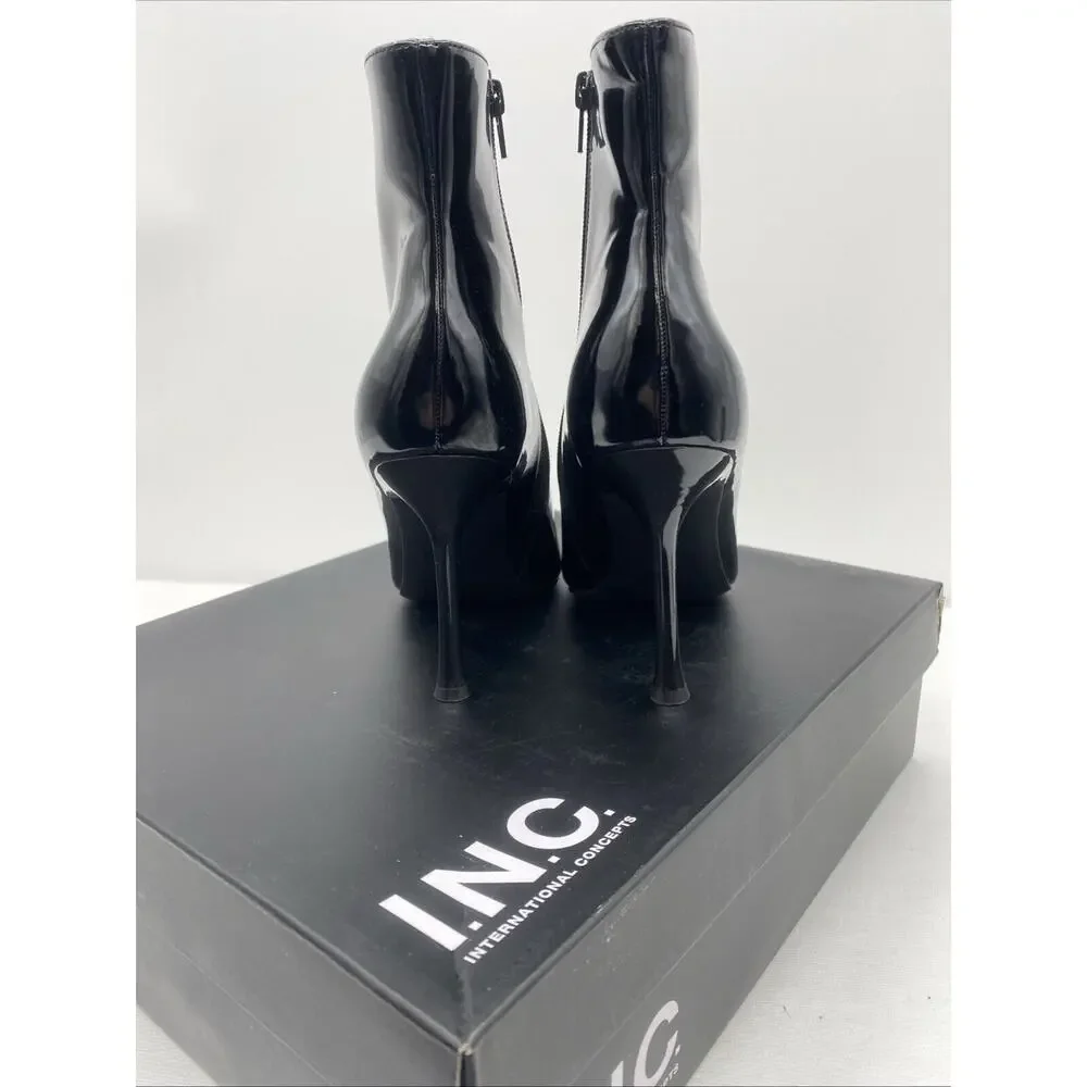 INC Womens Rohese Ankle Boots Shoes Size 9 Black